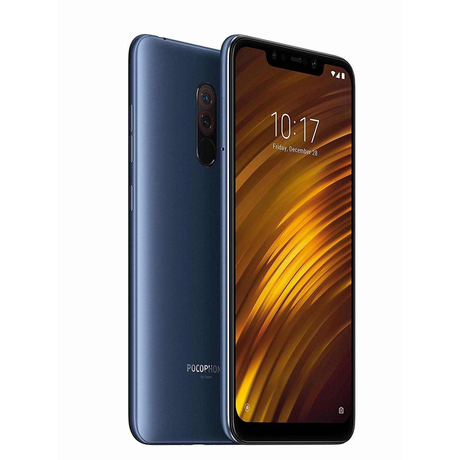 【ほぼ新品】Xiaomi POCOPHONE F1 6GB/128GB ブルー Xiaomi poco Pocophone F1 ブルー 128GB DSDS